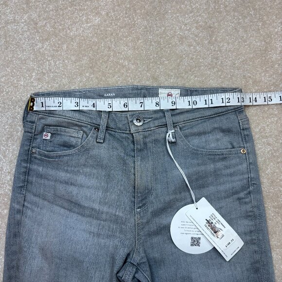AG‎ Adriano Goldschmied Aaron Mid Rise Skinny Ankle Jeans in Gray Size 26R NWT - Picture 5 of 9